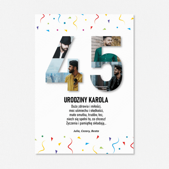 Plakat "Cyfra" - Personalizowany