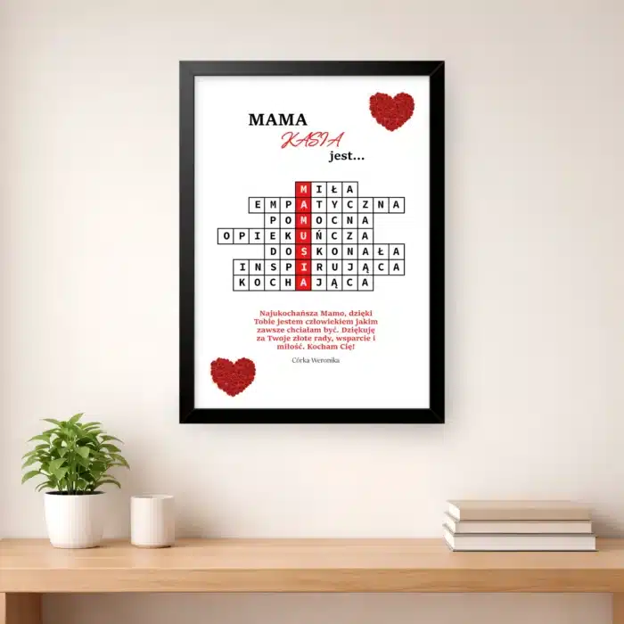 "KrzyżówkaDlaMamy" - Plakat, Prezent Dzień Mamy 2026