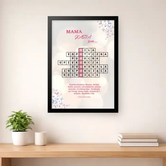 "KrzyżówkaDlaMamy" - Plakat, Prezent Dzień Mamy 2026