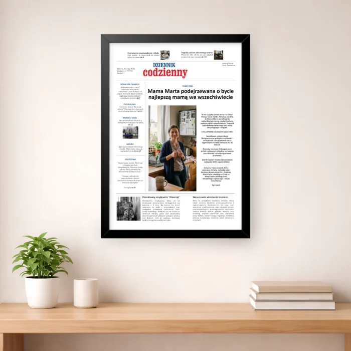 Plakat "OkładkaGazety" - Dzień Mamy 2026, Prezent